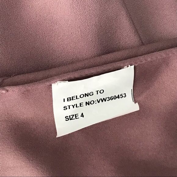 Vera Wang V-Wire Crepe Bridesmaid Dress - Picture 10 of 11